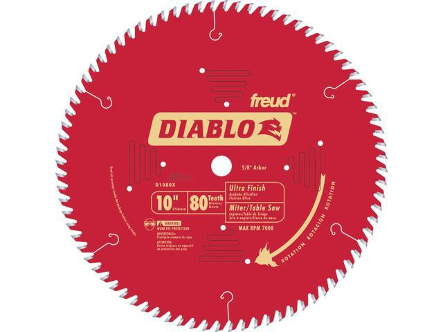 FREUD                                    10" 80T Diablo™ Ultra Finish Work Chop/Slide Miter and Table Saw Blade