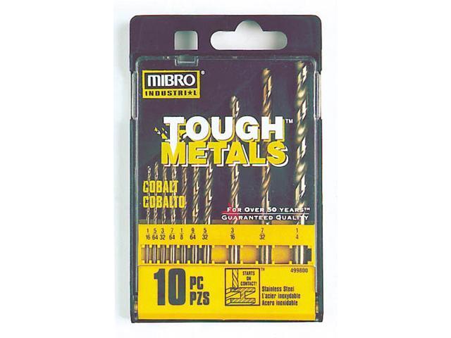 Mibro 499800 10 Piece Tough Metals™ Cobalt Drill Bit Set