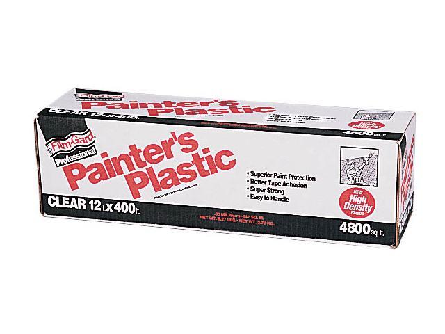 Covalence Plastics HD12400 12X400 12' X 400' Film-Gard® Clear Professional Painter's Plastic