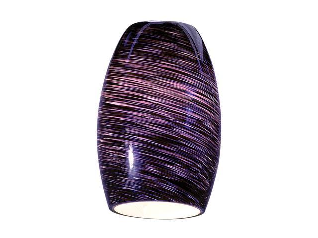 Access Lighting Swirl Contemporary Purple Swirl Glass Shade