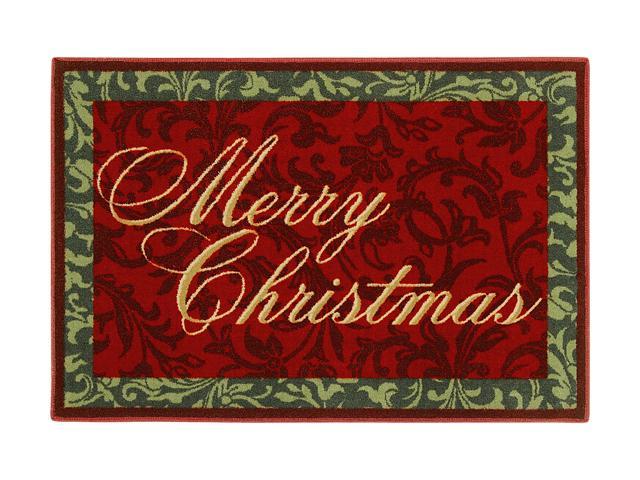 Shaw Living Holiday Collection Merry Christmas Area Rug Multi 2' 7