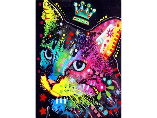 Trademark Fine Art Dean Russo 'Thinking Cat Crowned' Canvas Art