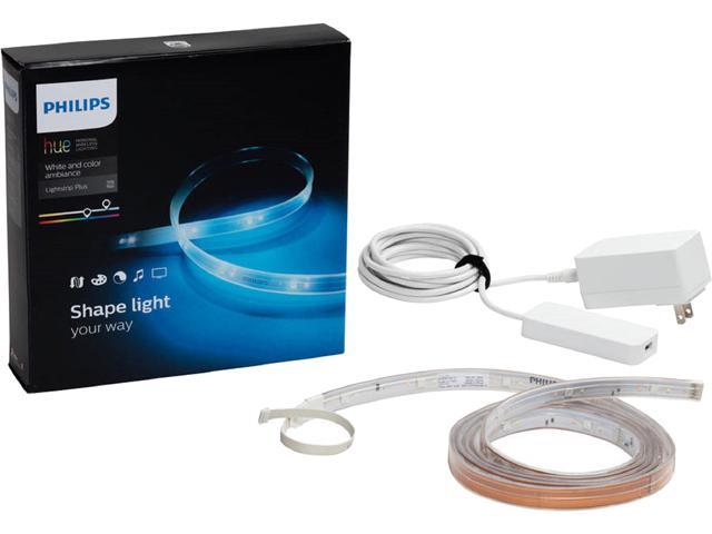 Philips Hue White And Color Ambiance Lightstrip Plus Dimmable Led Smart Light Requires Hue Hub Newegg Com