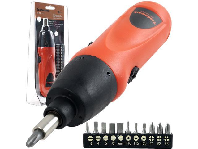 Trademark 75-12118 Cordless Screwdriver with 11 bits