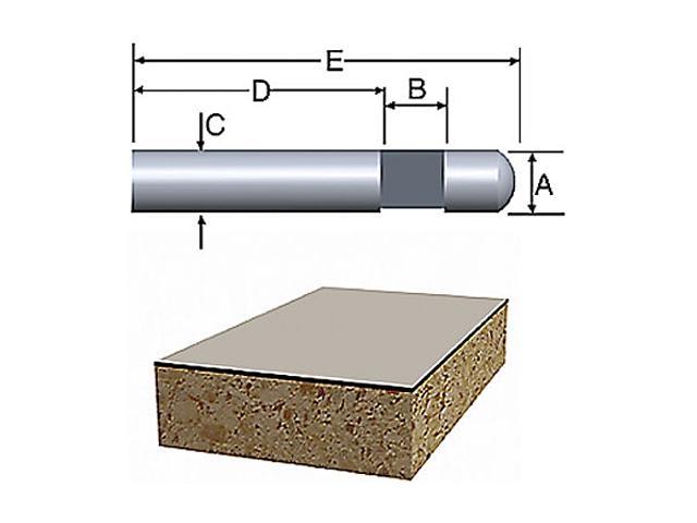 Bosch 85285 Laminate Flush Trim Router Bit Newegg Com