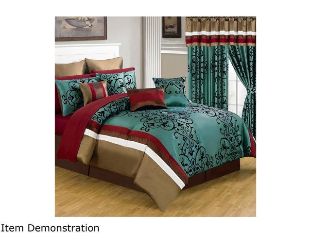 Queen Lavish Home 66 00013 24pc Q 24 Piece Room In A Bag Eve Bedroom Set Comforter Sets Home Kitchen