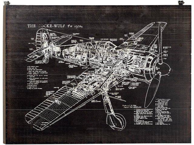 Cedar Crest 307235 Black Industrial Airplane Wood Wall Decor - Newegg.com