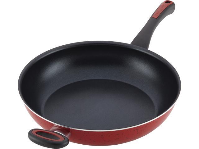 Paula Deen Riverbend Aluminum Nonstick 12 1 2 Inch Deep Skillet With Paula Deen Riverbend Aluminum Nonstick 12 1 2 Inch Deep Skillet With Helper