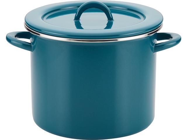 Rachael Ray 12 qt Enamel Covered Stockpot, Marine Blue