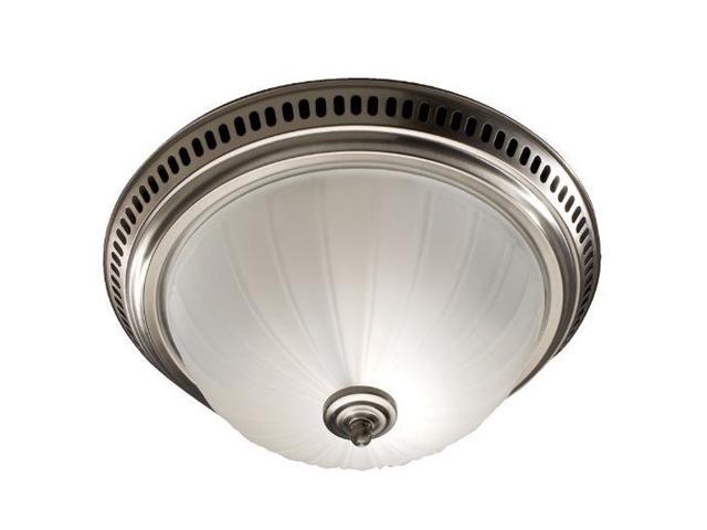 Satin Nickel Broan 741SN Decorative Ventilation Fan and Light 70 CFM 3.5 Sones