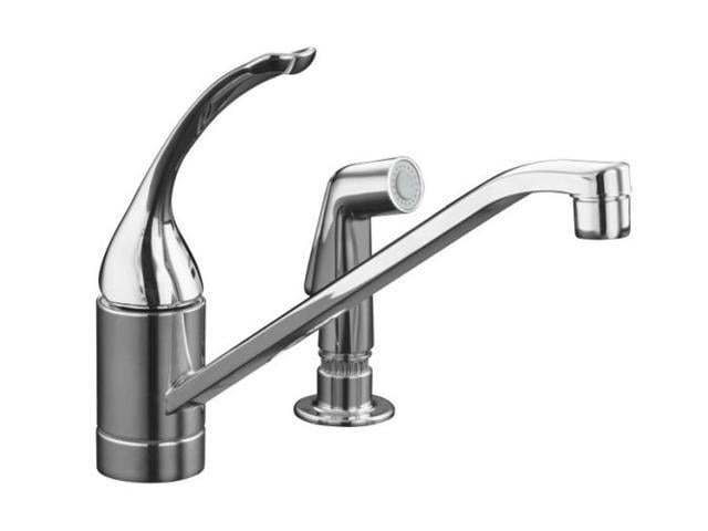 Kohler K 15176 Tl Cp Coralais Single Control Kitchen Sink Faucet With 10 Spout Color Matched 4068