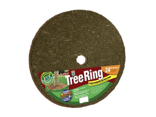 Easy Gardener 24" Tree Ring, Red and Brown