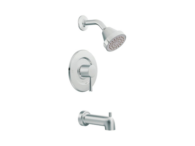 Moen T2703 Level Posi-Temp Badewannen-/Dusch-Armatur – Chrom, Mit 16,5 Cm Auslauf, Ohne Ventil
