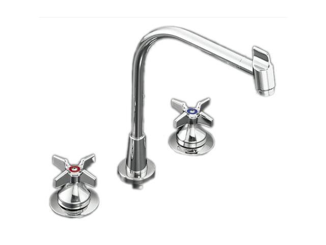 Kohler K 7776 Cp Triton Kitchen Sink Faucet With Multi Swivel Swing Spout Requires Handles Polished Chrome Newegg Com