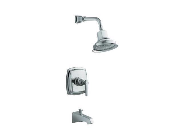 Kohler K T16225 4 Sn Margaux Rite Temp Pressure Balancing Bath And Shower Faucet Trim W Lever 9086