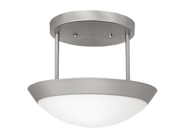 Modern Barn Flush Mount Ceiling Fixture Opal Glass Shade