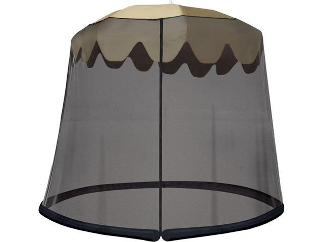 Ideaworks Outdoor 9 Foot Umbrella Table Screen Black Newegg Com