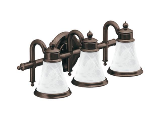 MOEN Oil Rubbed Bronze Waterhill 3 Globe Bath Lighting Oil Rubbed   03 750 562 02 