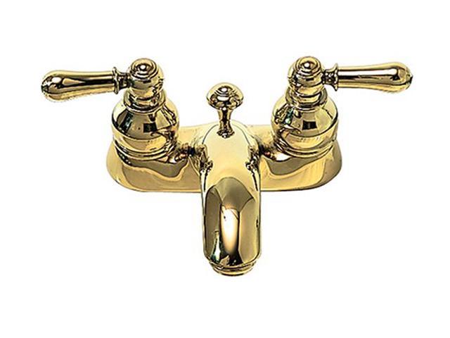 American Standard 7411.732.099 4" Centerset Hampton Lavatory Faucet with Metal Lever handles Polished Brass