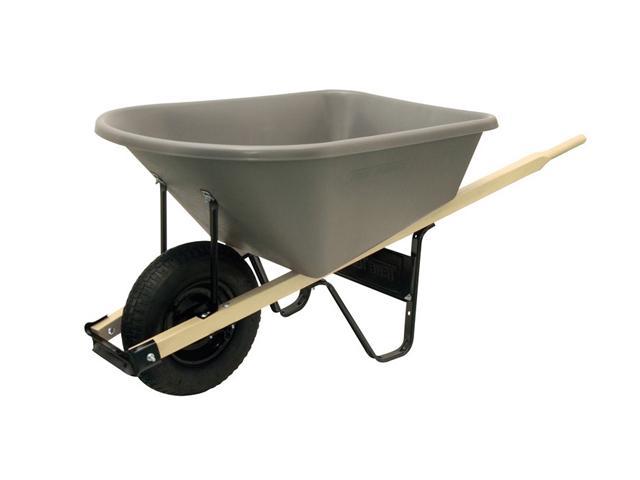 Ames True Temper Cp6 25sb 6 Cubic Foot Poly Wheelbarrow