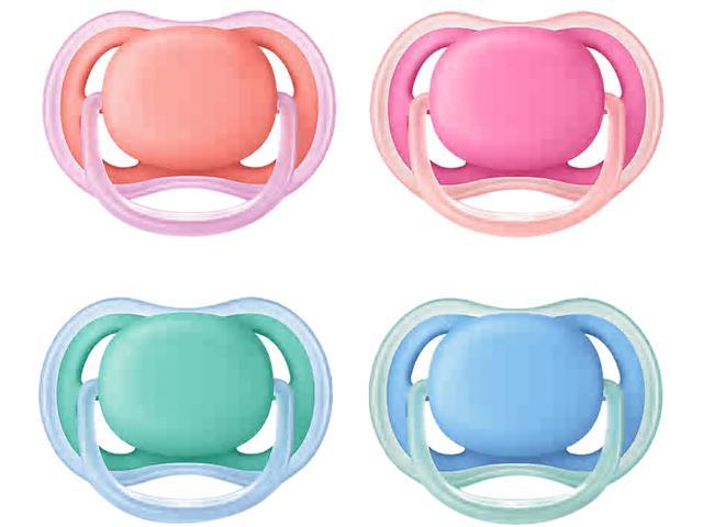 AVENT Ultra Air 2 Pacifiers for children 6-18m assorted colors 