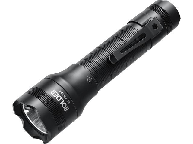 Anker Rechargeable Bolder LC40 Flashlight, LED Torch, Super Bright 400 Lumens CREE LED, IP65 Water Resistant, 5 Modes High / Medium / Low / Strobe / SOS, Indoor / Outdoor (Camping, Hiking and Emergency Use)