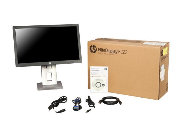 HP E222 21.5" Black Professional Full HD Monitor 1920 x 1080 16:9 60 Hz