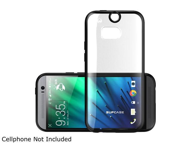 SUPCASE All New HTC One M8 Case - Premium Hybrid Protective Bumper Case (Black/Clear) for HTC One 2014 Release
