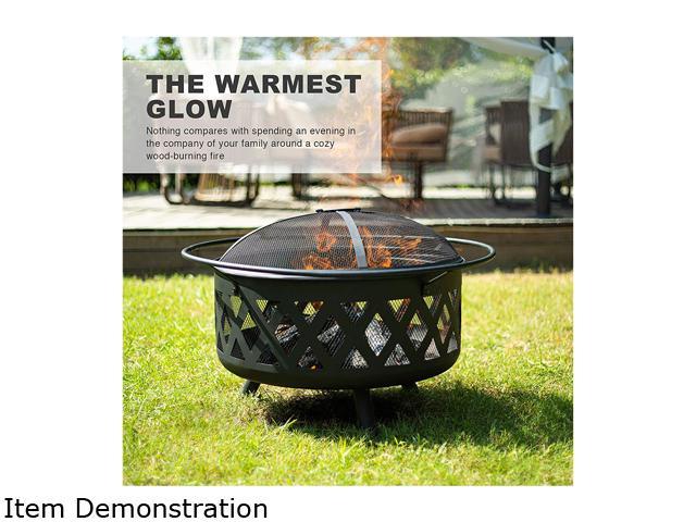Co Z 30 Inch Outdoor Fire Pit Large, Warmest Wood Burning Fire Pit
