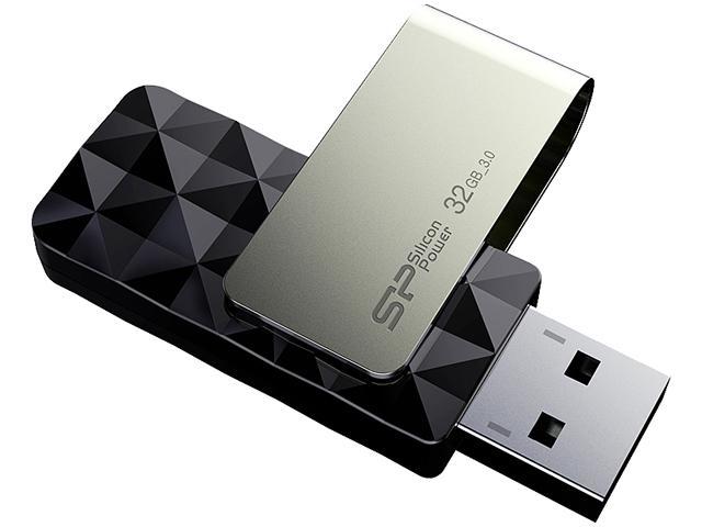 Silicon Power 32GB Blaze B30 USB 3.0 Flash Drive (SP032GBUF3B30V1K)