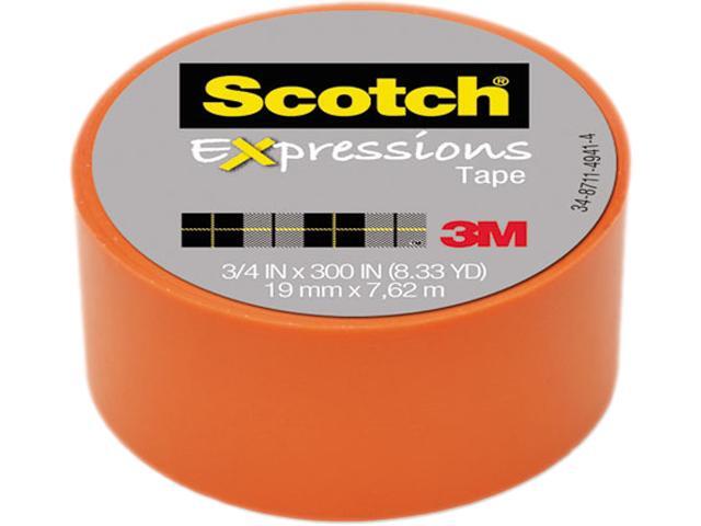 Orange 8.33 Yards Scotch Expressions Tape Removable 3 M 3//4/" X 300/"