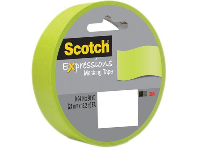 Scotch Decorative Masking Tape 1 X 20 Yards Lime Green Newegg Com