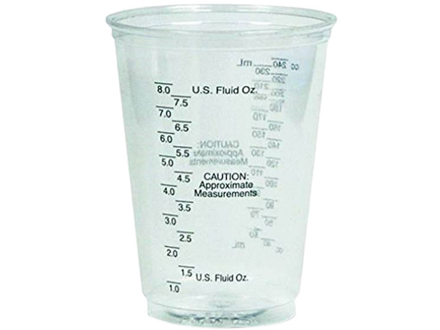 Dart TP10DGM 10 oz. Graduated Medical Ultra Clear PET Plastic Cup (Case ...