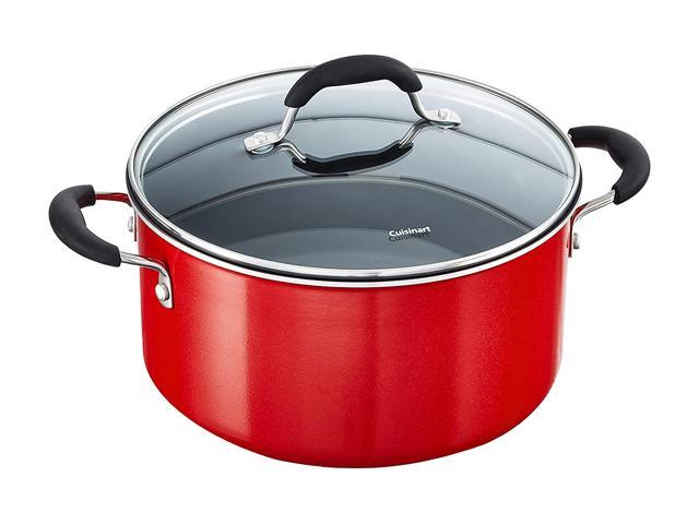 Cuisinart 55-11R 11-Piece Set Advantage Nonstick Cookware, Red