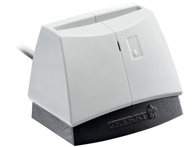 Cherry ST-1144UB Pale Grey With Black Base, Pcsc, Emv Smart Card Reader, Usb, Cac And Fips, 201 Certified, Taa Compliant