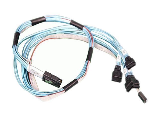 Supermicro CBL-0237L IPASS to 4-SATA Cable w/ 70cm Sideband PBF ...