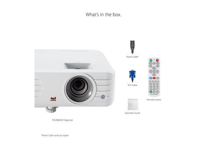 ViewSonic PG706HD 4000 Lumens Full HD 1080p Projector with RJ45 LAN Control Vertical Keystoning and Optical Zoom for Home and Office ViewSonic PG706HD 4000 Lumens Full HD 1080p Projector with RJ45 LAN Control Vertical Keystoning and Optical Zoom for Home and Office