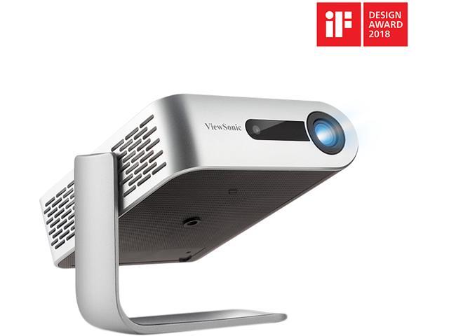 ViewSonic M1+ Portable LED Projector with Harman Kardon Bluetooth Speakers, USB C, Wi-Fi