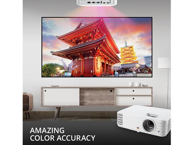 Dual HDMI Vertical Lens Shift ViewSonic 1080p Projector 3500 Lumens PX701HD Supercolor Enjoy Sports and Netflix Streaming with Dongle
