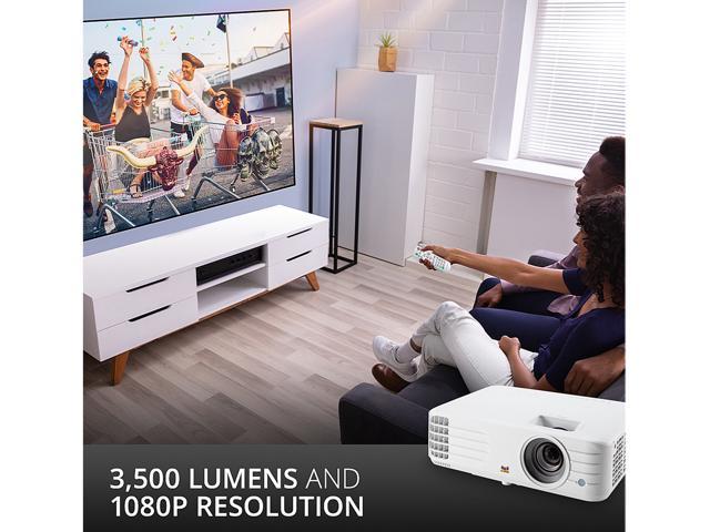 Dual HDMI Vertical Lens Shift ViewSonic 1080p Projector 3500 Lumens PX701HD Supercolor Enjoy Sports and Netflix Streaming with Dongle