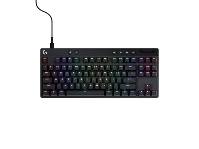 Logitech G PRO X TKL RAPID Tenkeyless Wired Gaming Keyboard With Magnetic Analog Switches, Rapid Trigger Mode, Adjustable Actuation, and Customizable RGB Lighting, Black - Cable Connectivity - USB Typ