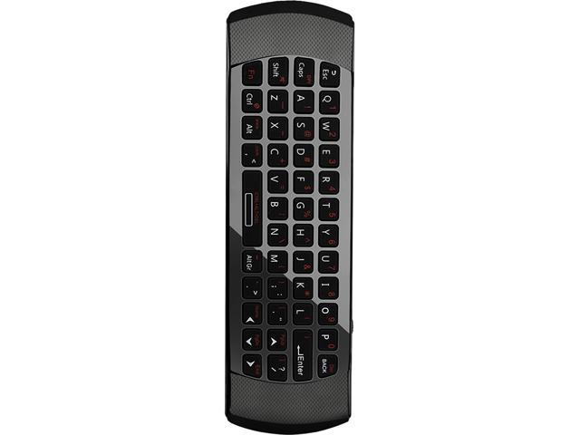 Adesso WKB-4030UB 2.4GHz  wireless  2-in-1 Air Mouse and flip over mini Keyboard Remote for smart TV, Android TV box, Projector, Playstation, Gaming Consoles, Media Center, Slideshows &Presentation
