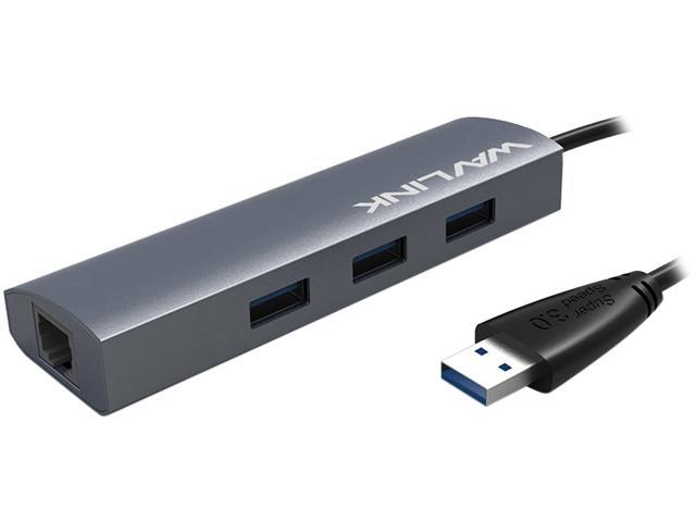 3 USB 3.0 Port to LAN RJ45 Ethernet Network Adapter Cable Converter 1000Mbps