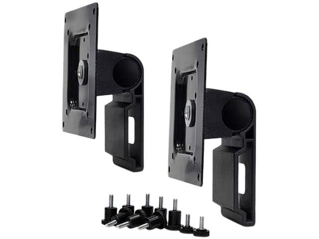 Ergotron 98-062-200 Dual Monitor Tilt Pivot Kit - Mounting Kit (2 Pivots, 2 Calbe Ties, Screws) For 2 Monitors - Black