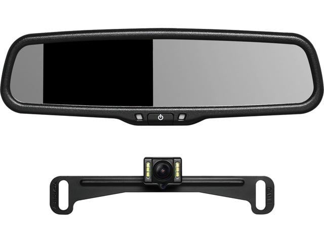 4.3" LCD Monitor Car Wireless Back Up Camera Kit Rear View Mirror Night Vision 