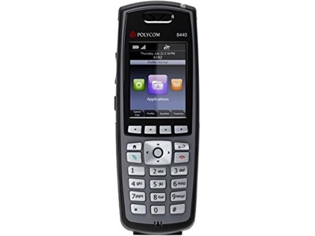 SpectraLink 2200-37150-001 8440 Handset, Black (No power supply, cradle or cable is included)