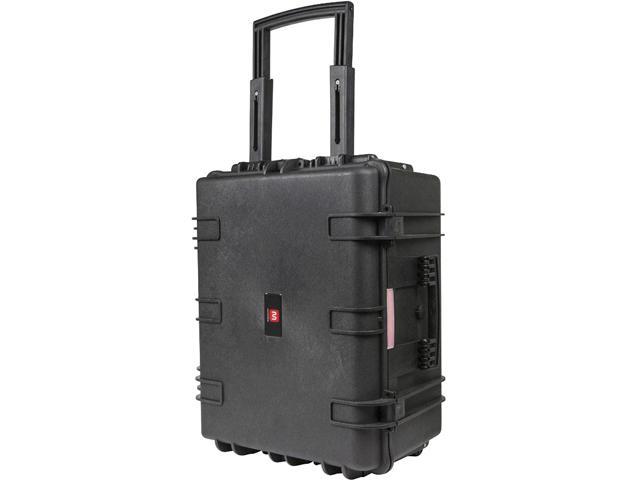 Monoprice Weatherproof/Shockproof Hard Case with Wheels Black IP67 Level dust and Water Protection up to 1 Meter Depth with Customizable Foam 26 x 20 x 14