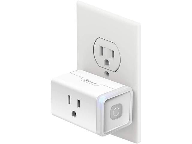 Kasa Smart Plug by TP-Link, Dual Outlet Smart Home Wi-Fi Socket Works with  Alexa Echo Google Home & IFTTT White (HS107) Manufacturer Refurbished