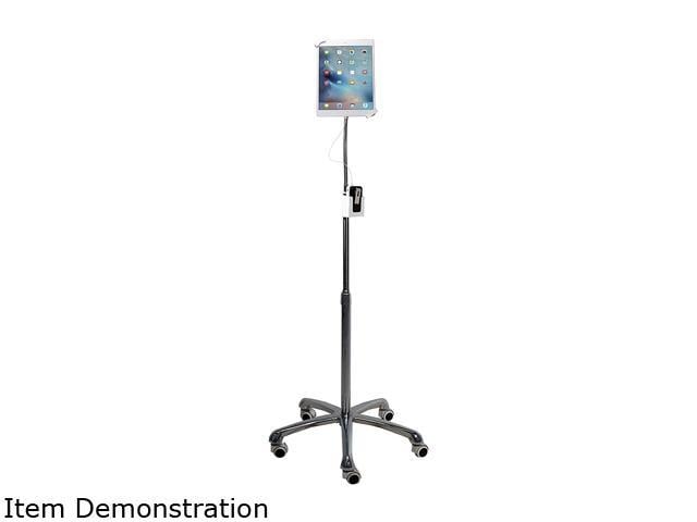 Photo 1 of CTA Digital Heavy-Duty Security Gooseneck Floor Stand for 7-13" Tablets (Silver)