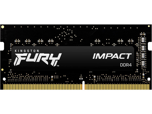 Kingston FURY Impact 32GB (1 x 32GB) 260-pin SO-DIMM DDR4 3200 MHz CL20 Black Memory (KF432S20IB/32)